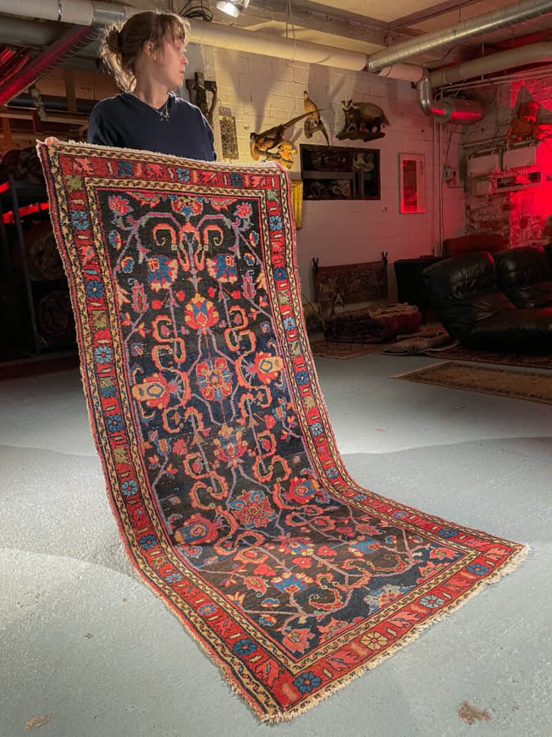 maaginen kukkais sarouk 1930 luvulta 195 x 85 cm