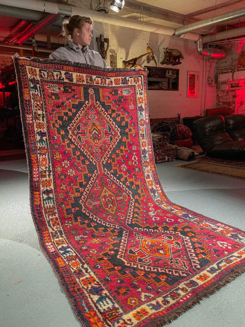 hehkuva puoliantiikkinen gasghai 230 x 130 cm