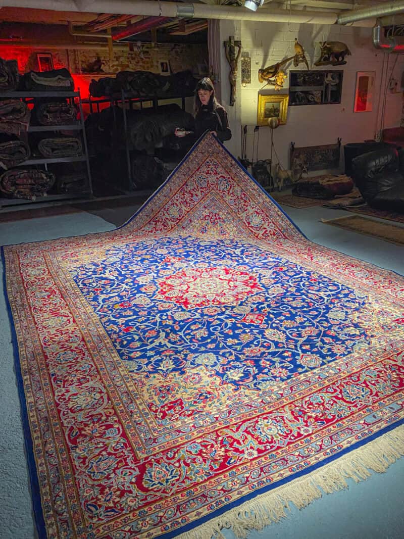 säväyttävän kirkas palatsikokoinen kirman 410 x 310 cm