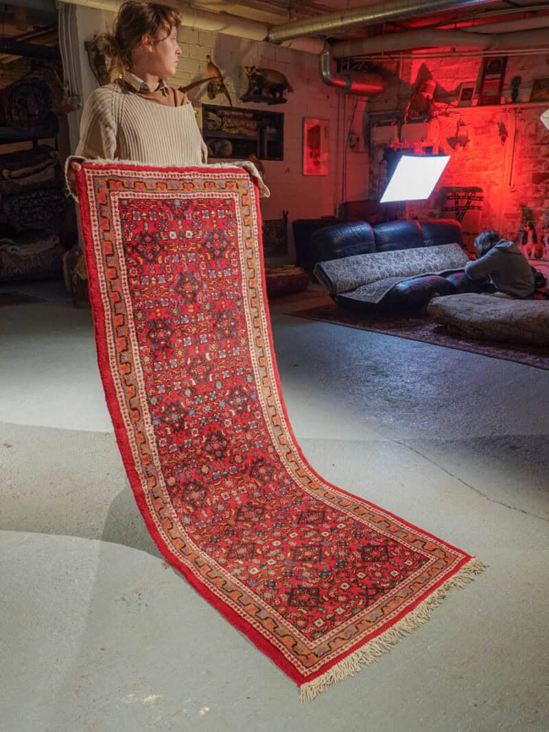 pirteä hamadan käytävämatto – 193 x 73 cm