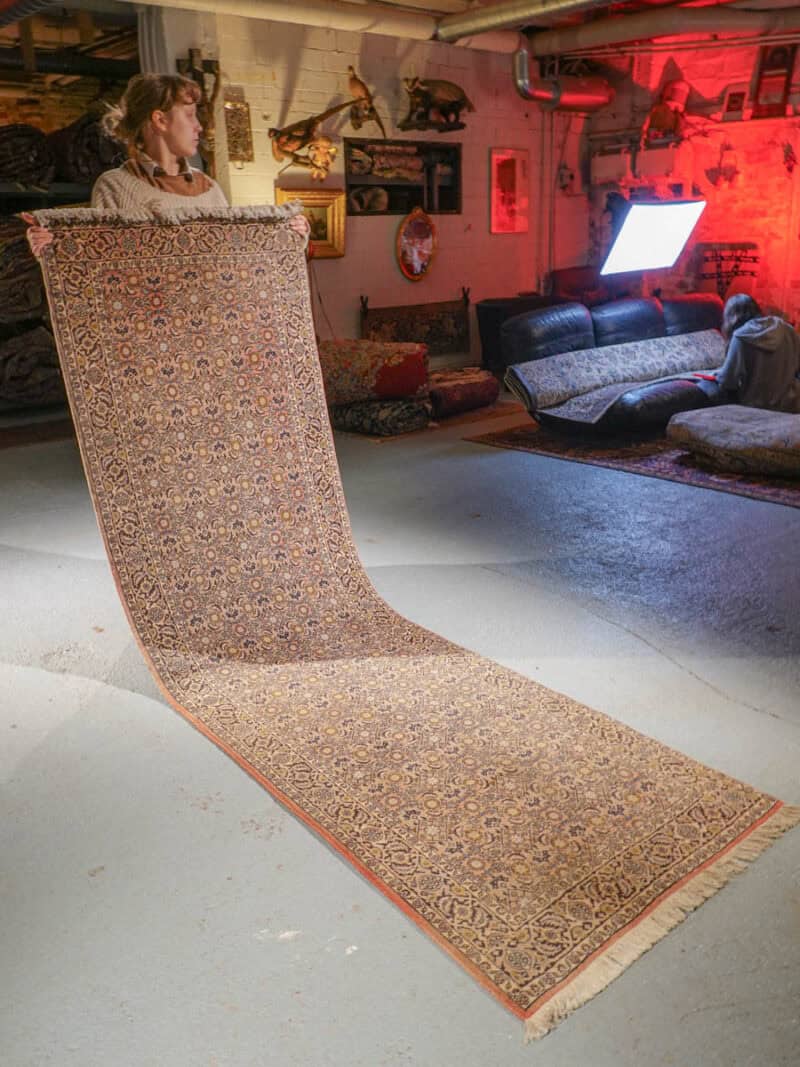 hehkeän vaalea bijar käytävämatto – 290 x 86 cm