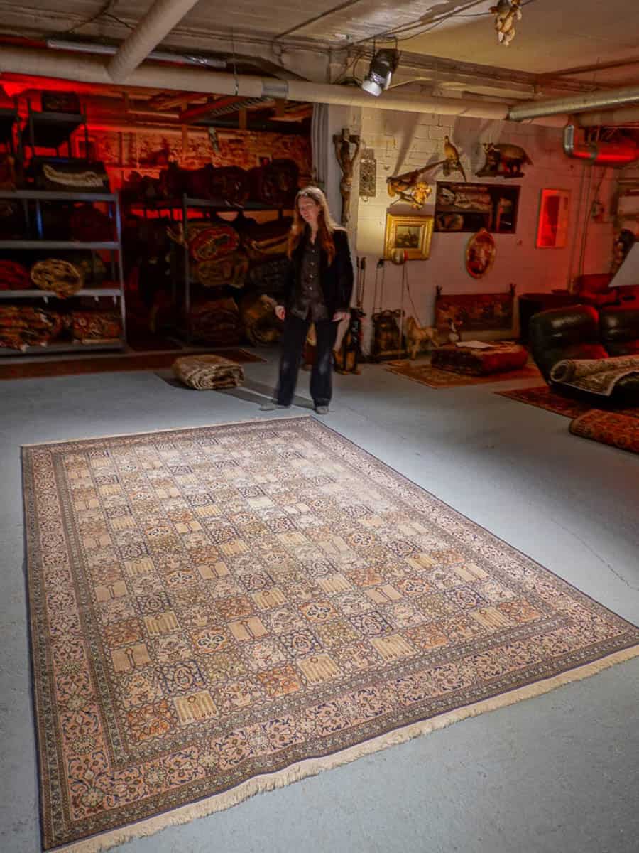 silkkimatto soinnukkaan harmoninen puutarha kasmir 313 x 212 cm