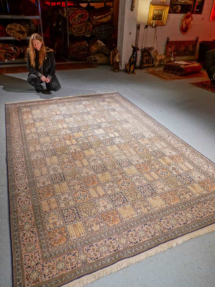 silkkimatto soinnukkaan harmoninen puutarha kasmir 313 x 212 cm