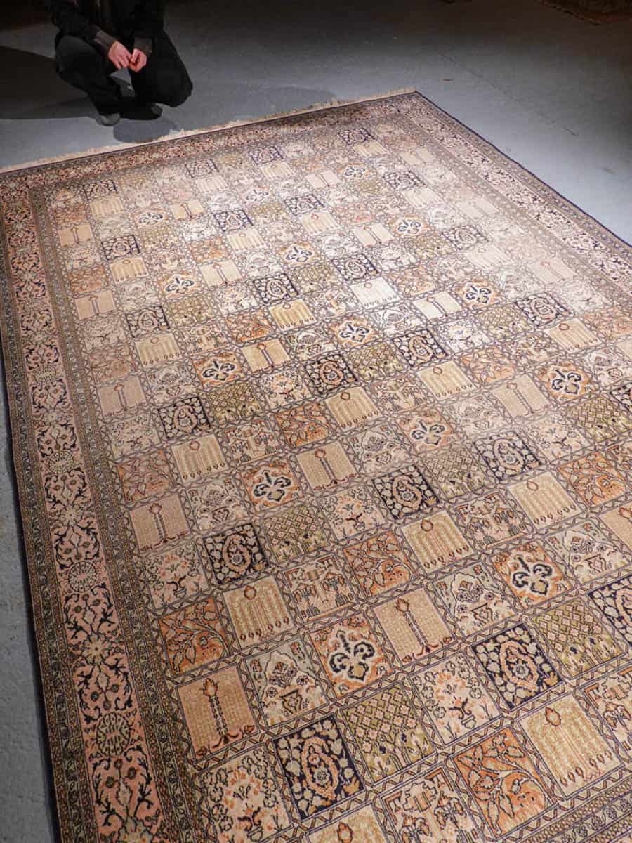 silkkimatto soinnukkaan harmoninen puutarha kasmir 313 x 212 cm