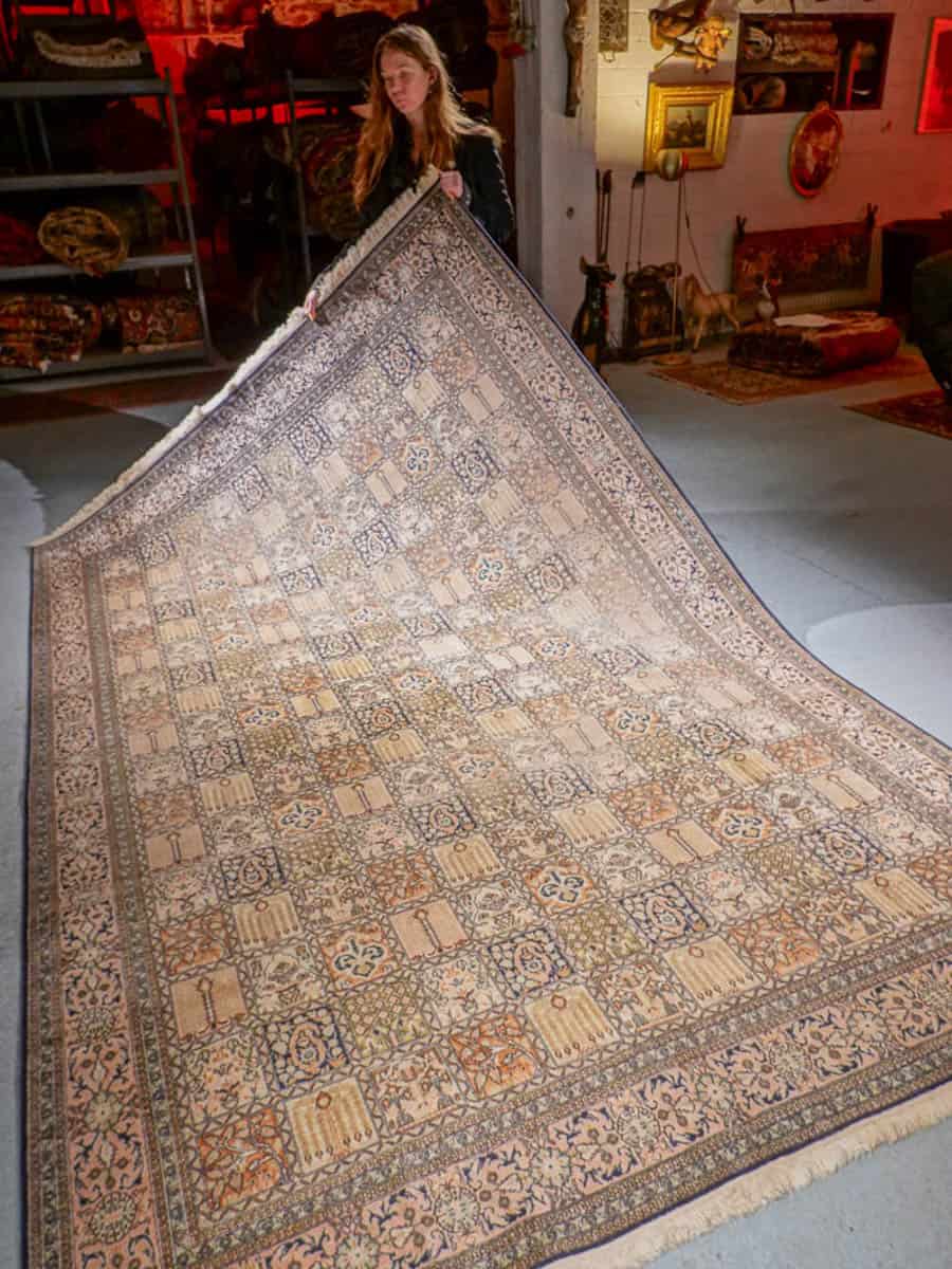 silkkimatto soinnukkaan harmoninen puutarha kasmir 313 x 212 cm