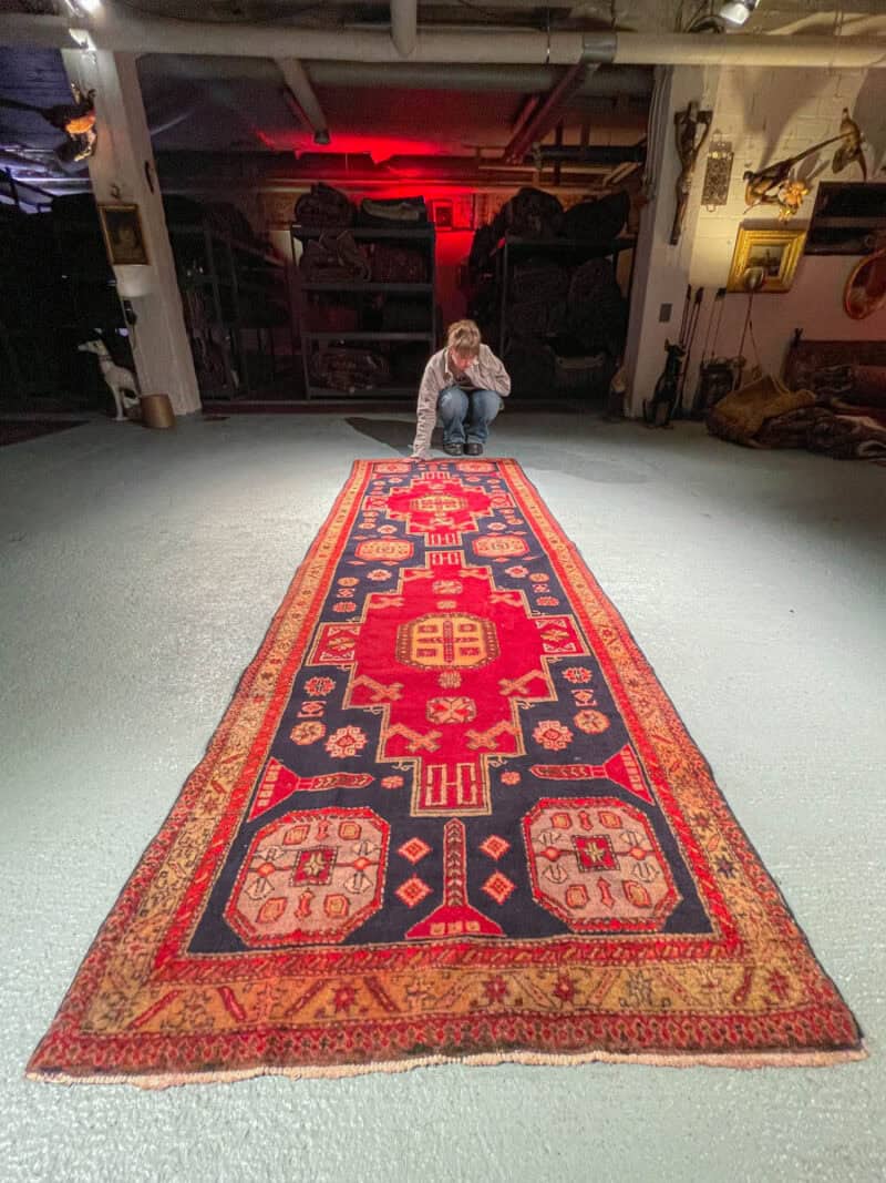 ylellinen puoliantiikkinen sarab käytävämatto – 400 x 100 cm (kopio)