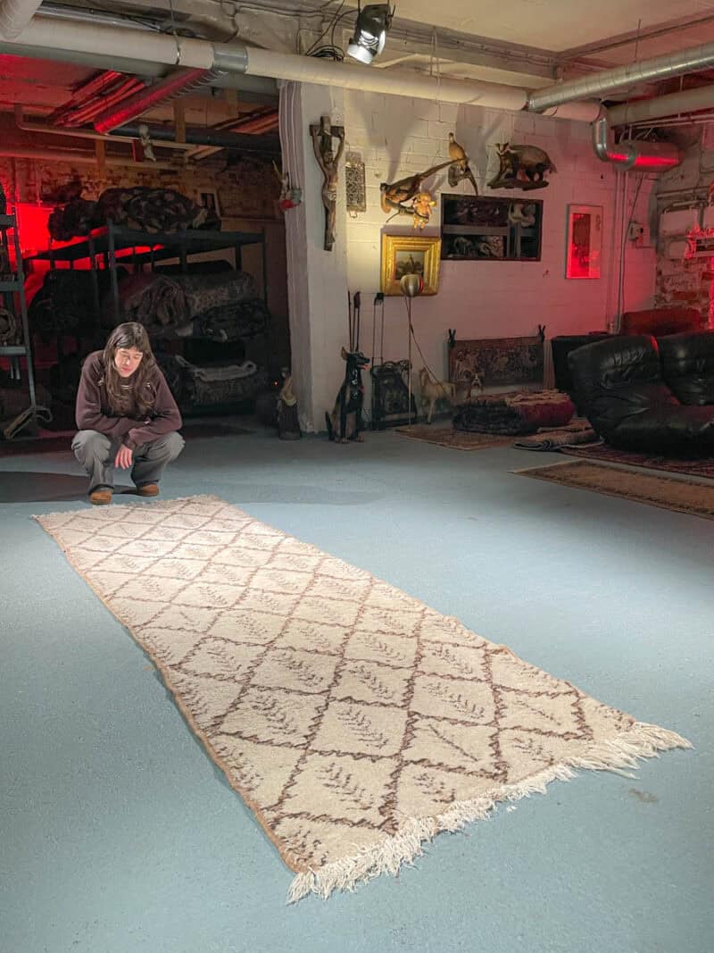 perinteinen berberi käytävämatto – 285 x 91 cm