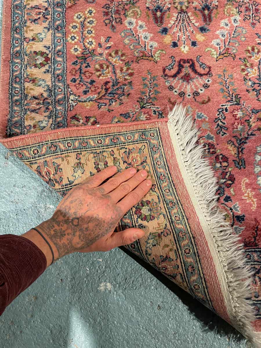 uskomattoman yksityiskohtainen sarouk käytävämatto 230 x 73 cm