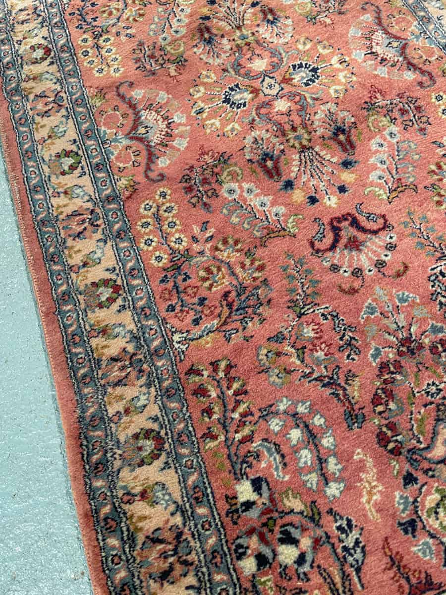 uskomattoman yksityiskohtainen sarouk käytävämatto 230 x 73 cm