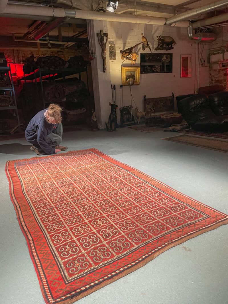 rustiikkinen puoliantiikki balutsi  280 x 144 cm