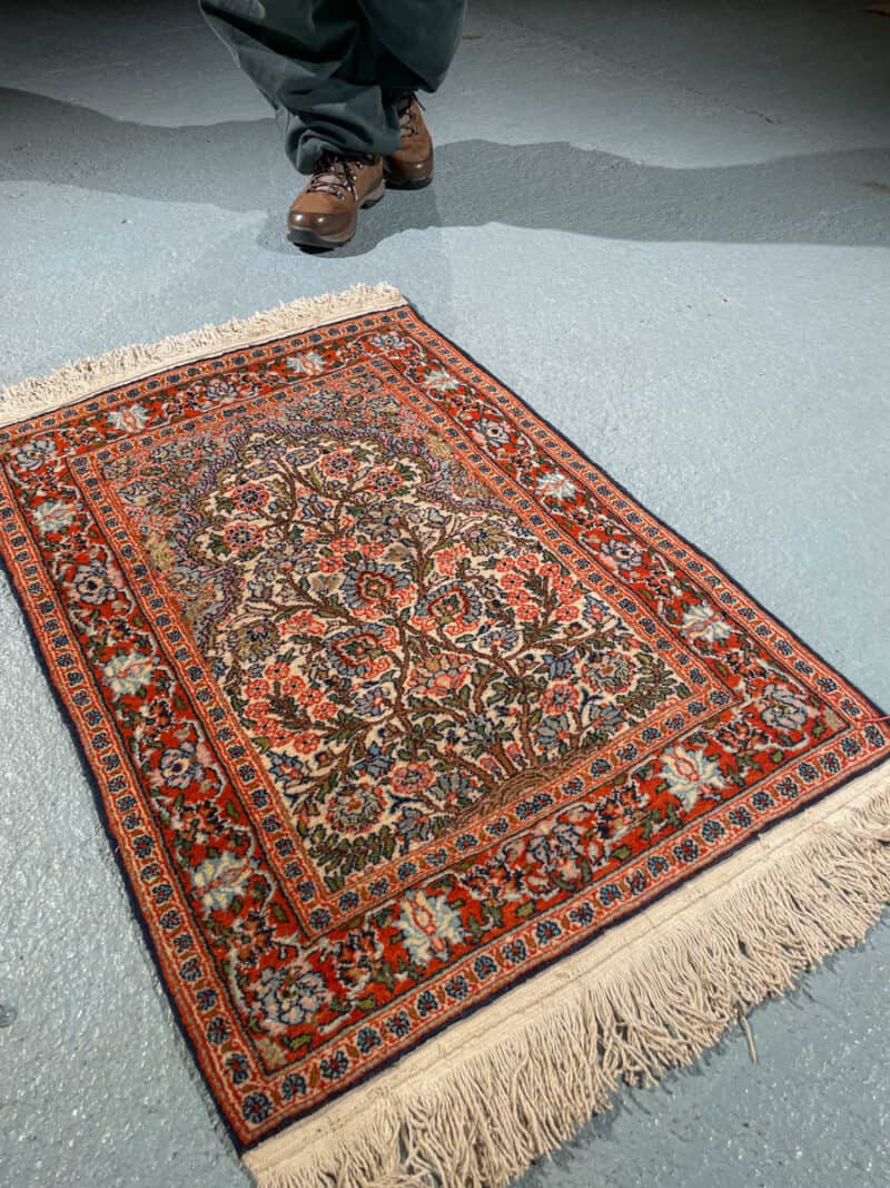 silkkimatto – kaunis elämänpuu kasmir 90 x 63 cm