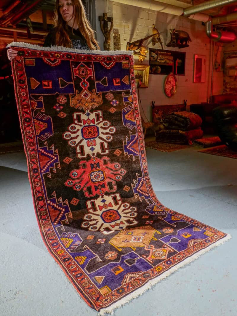 pirteä hamadan käytävämatto – 200 x 105 cm