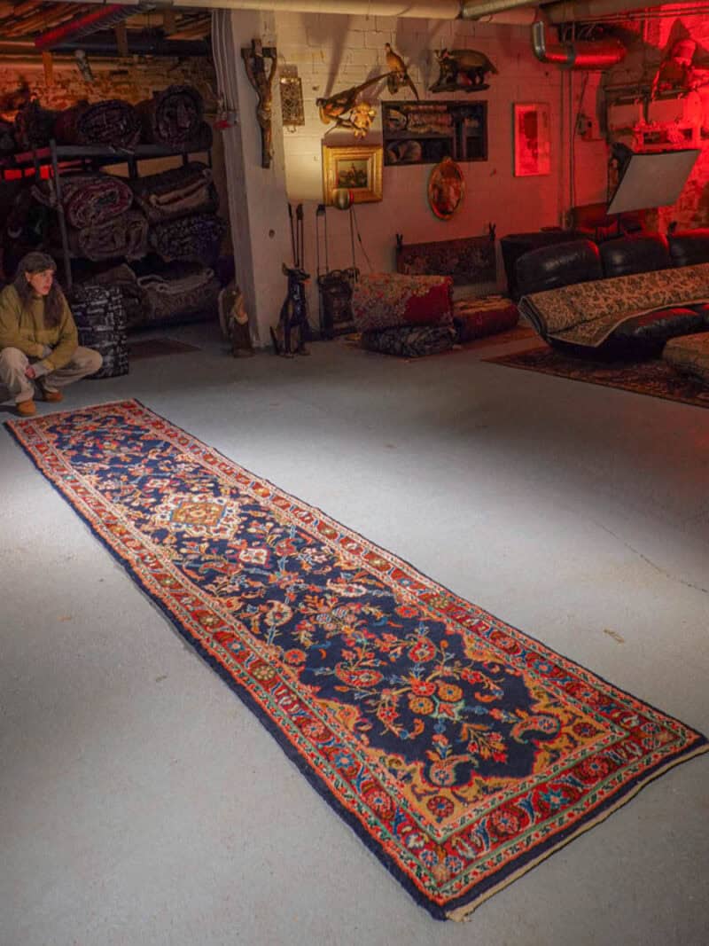 yksityiskohtainen bijar käytävämatto – 275 x 82 cm (kopio)