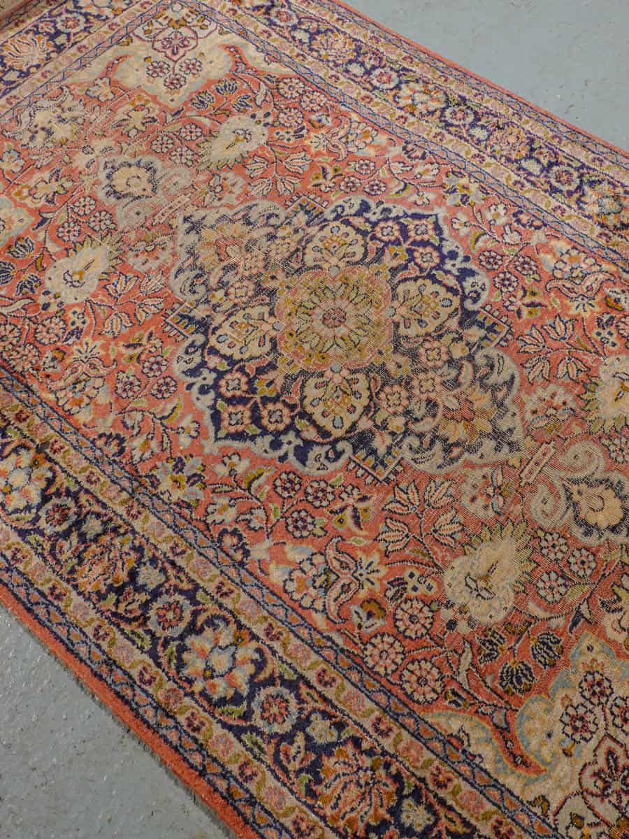 silkkimatto persikkainen kasmir 119 x 72 cm