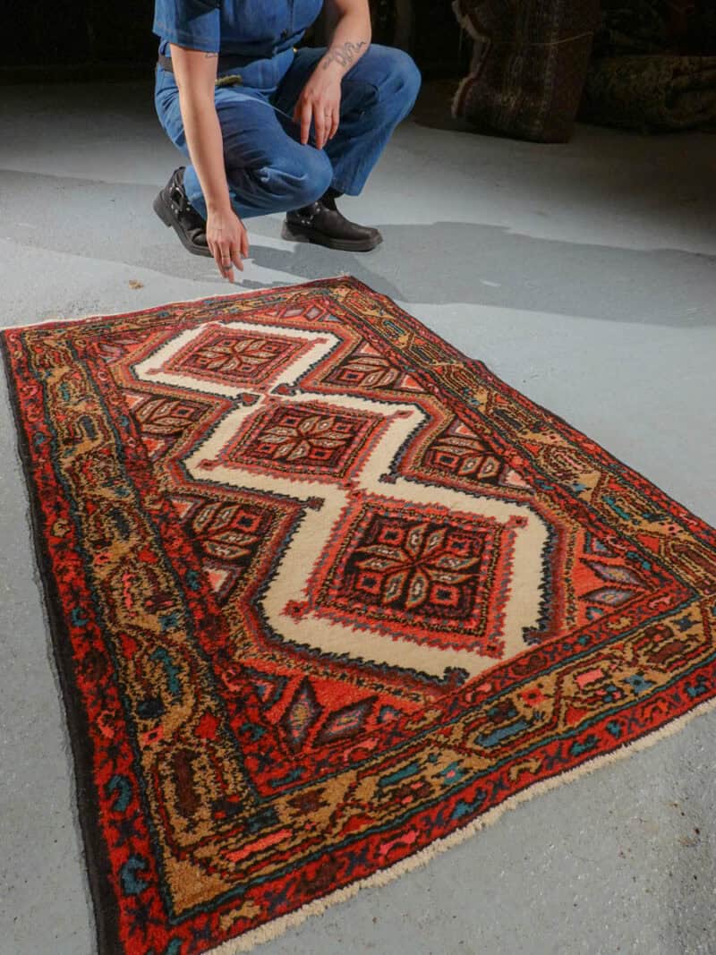 pieni särmikäs hamadan 118 x 77 cm