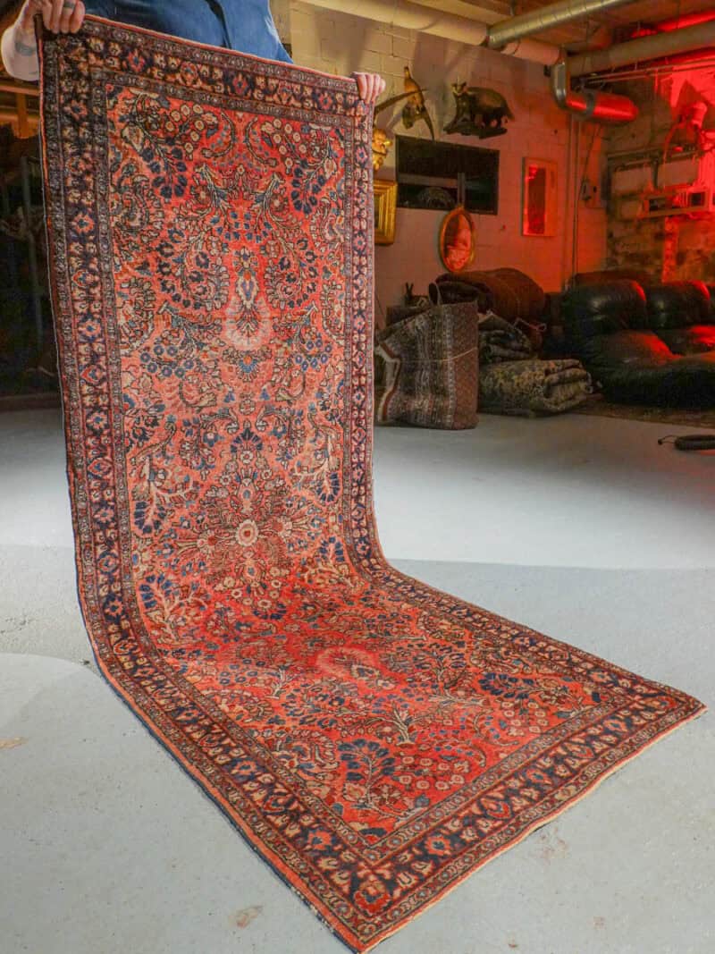 sulokas antiikki sarouk 1920 luvulta 193 x 75 cm