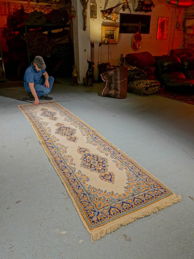 herttainen vaalea kirman käytävämatto 310 x 72 cm