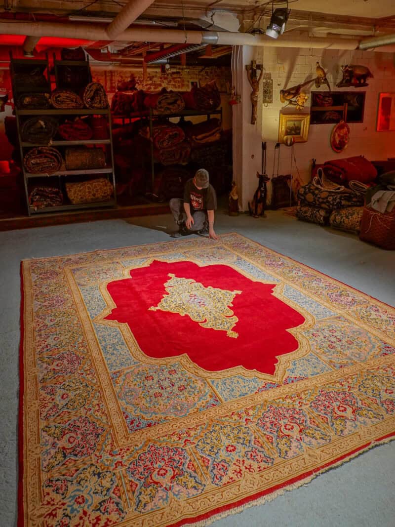 koristeellinen palatsikokoinen kirman 365 x 280 cm