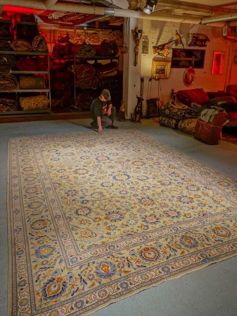 ihastututtava signeerattu palatsikokoinen keshan  395 x 280 cm