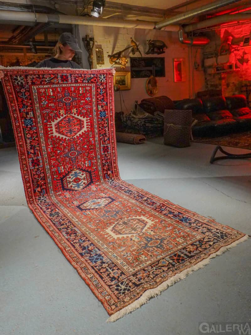 tyylikäs heriz käytävämatto – 280 x 105 cm