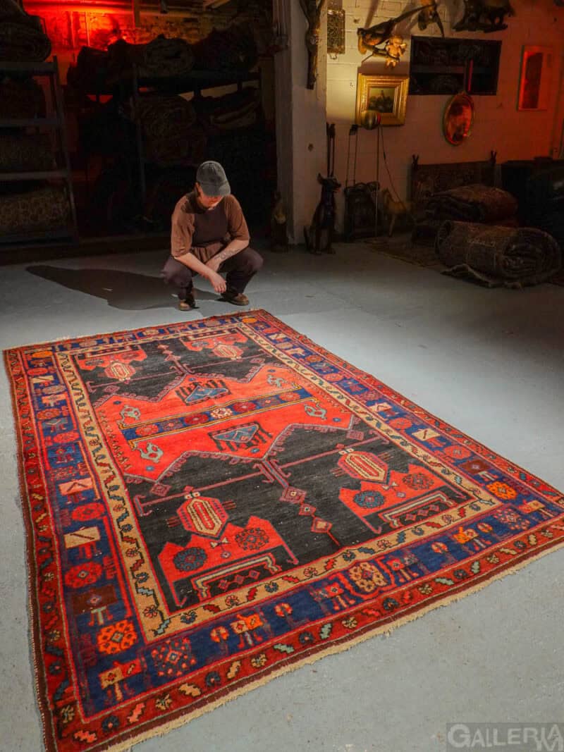 säväyttävä hamadan 242 x 153 cm