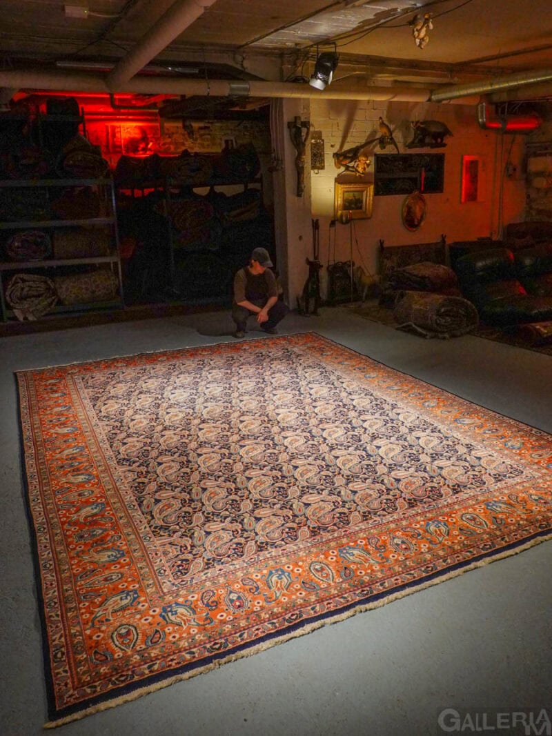 uskomattoman juhlava palatsikokoinen kashmar – 382 x 292 cm