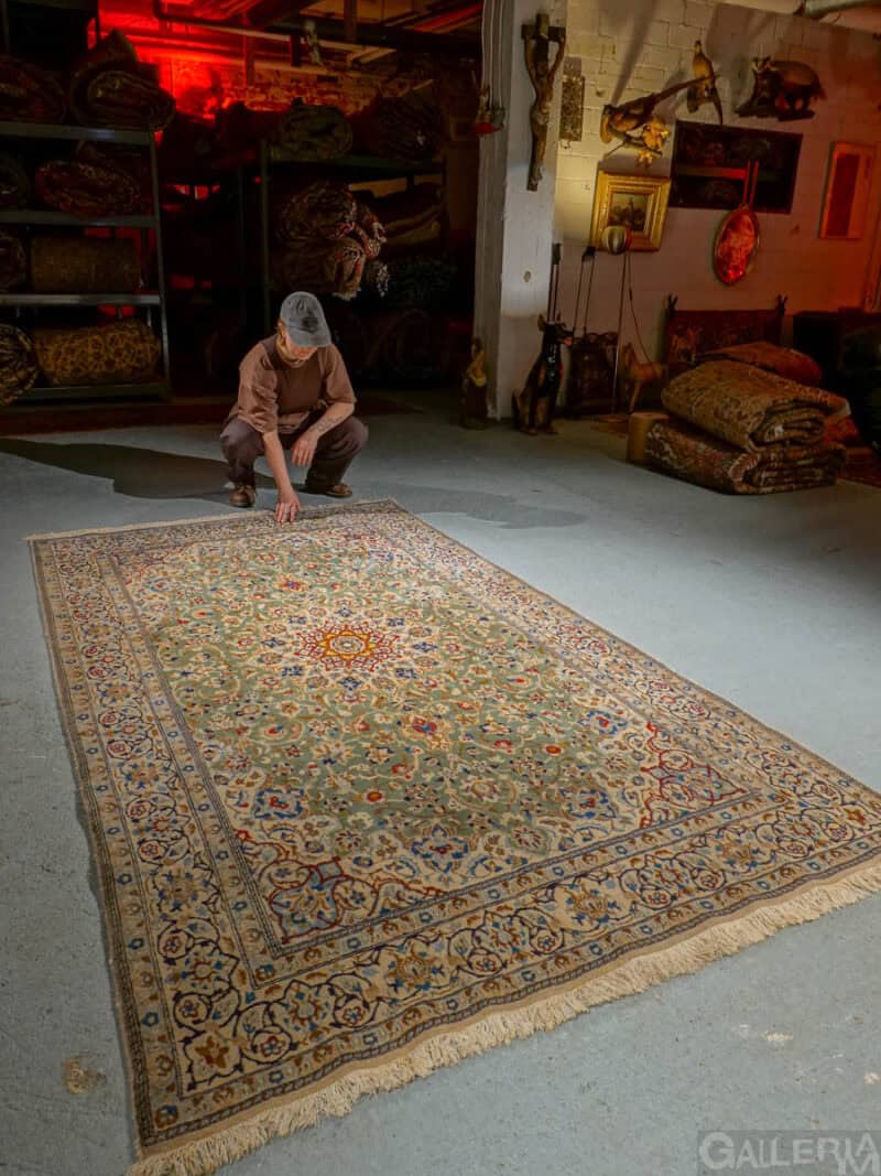 erityisen hurmaava vaalean vihreä nain – 265 x 155 cm