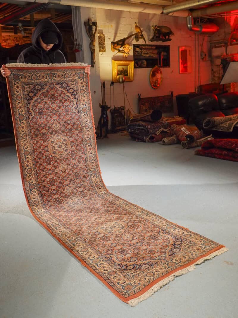 yksityiskohtainen bijar käytävämatto – 275 x 81 cm