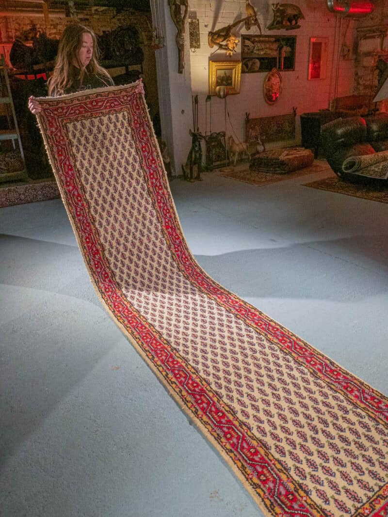 harmonien sarouk mir käytävämatto 334 x 77 cm