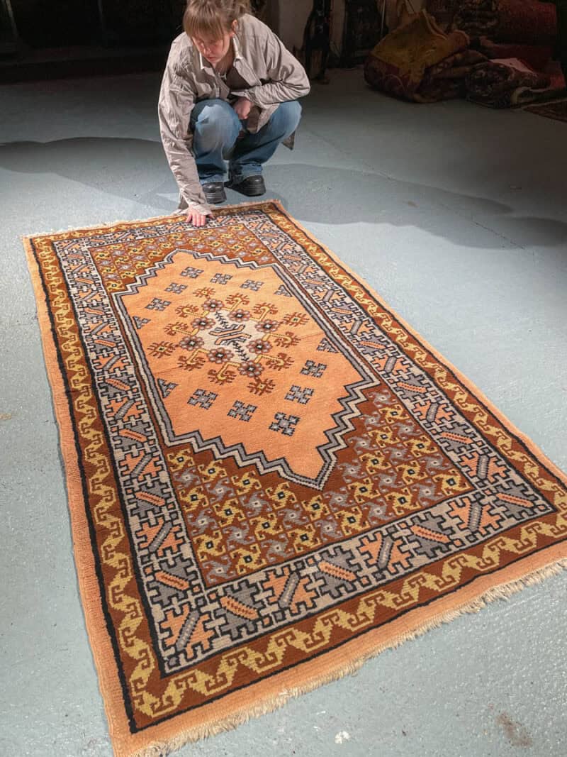 sievä vaalea vintage berberi 200 x 109 cm