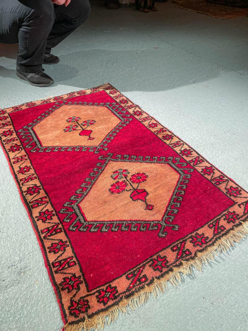 kodikas punainen berberi 133 x 78 cm