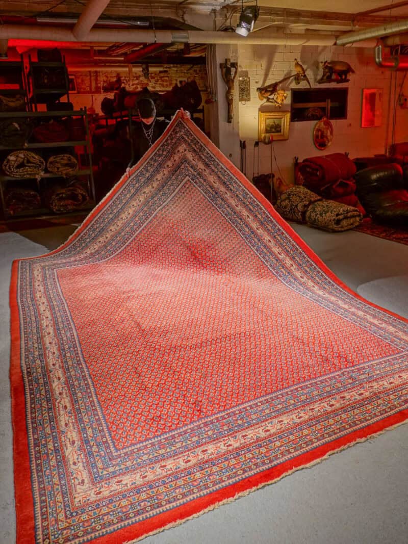upea palatsikokoinen sarouk mir 1970 luvulta 380 x 270 cm (kopio)