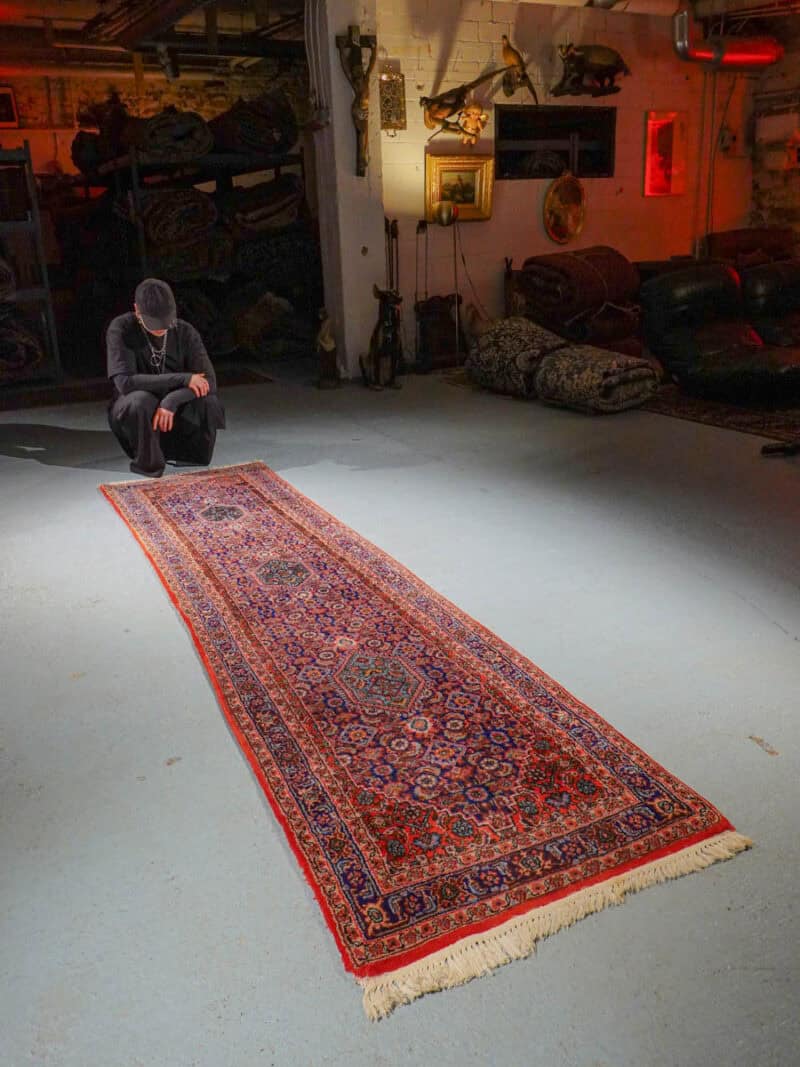 tyrmäävä bijar käytävämatto – 310 x 75 cm