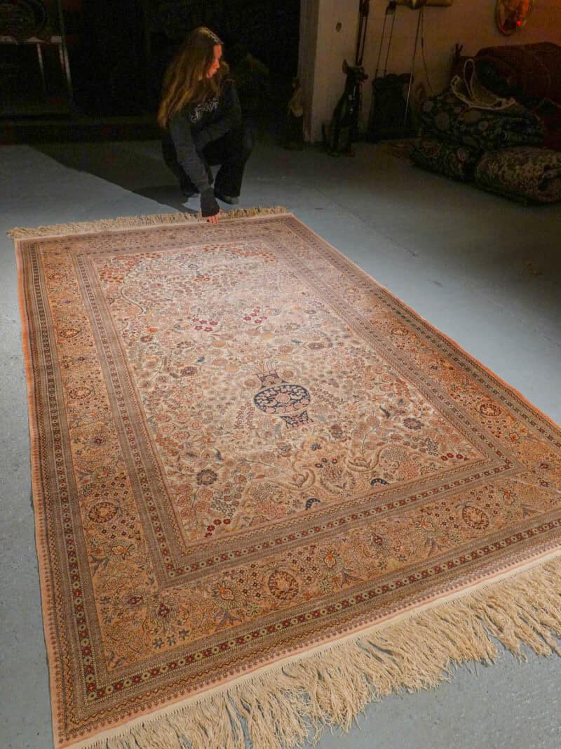 silkki silkillä eteerinen elämänpuu ghom – yli 1 000 000 solmua/m² – 85 x 58 cm (kopio) (kopio)