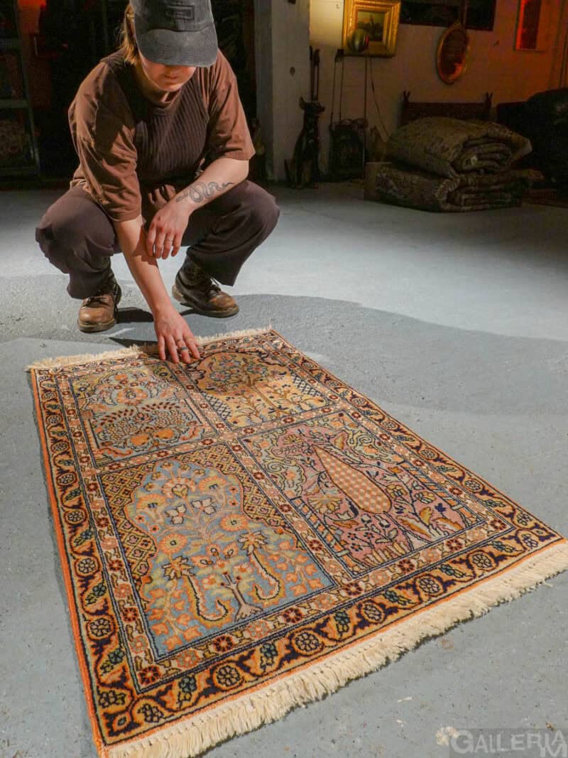 silkkimatto – harmonisen runsas kasmir – 92 x 61 cm