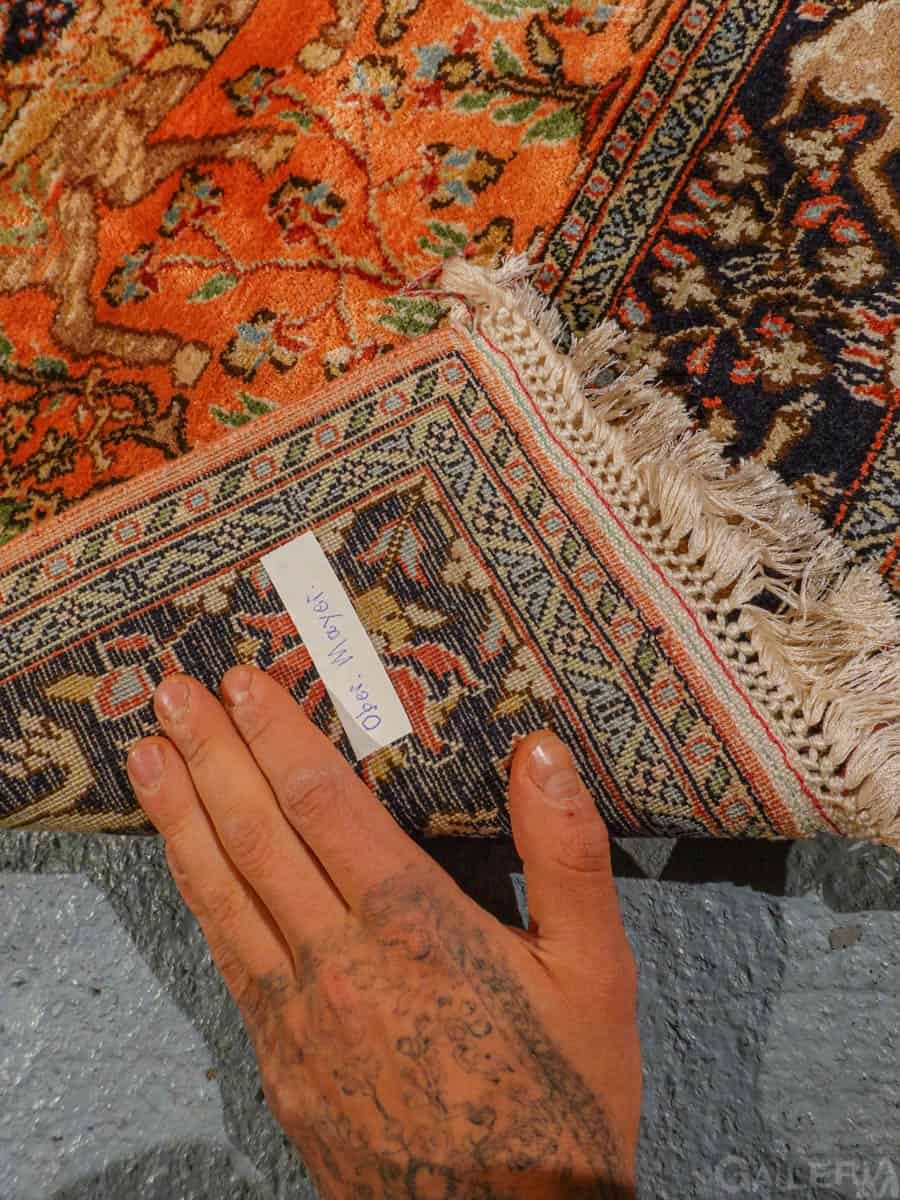 silkkimatto kiehtova tarinallinen ghom 121 x 78 cm