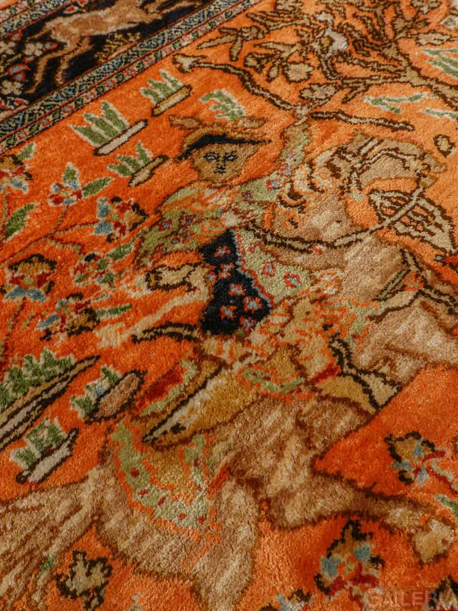 silkkimatto kiehtova tarinallinen ghom 121 x 78 cm