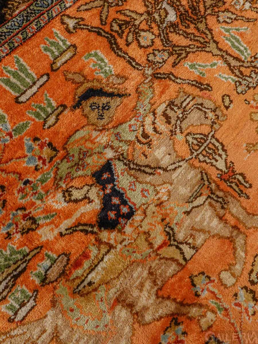 silkkimatto kiehtova tarinallinen ghom 121 x 78 cm