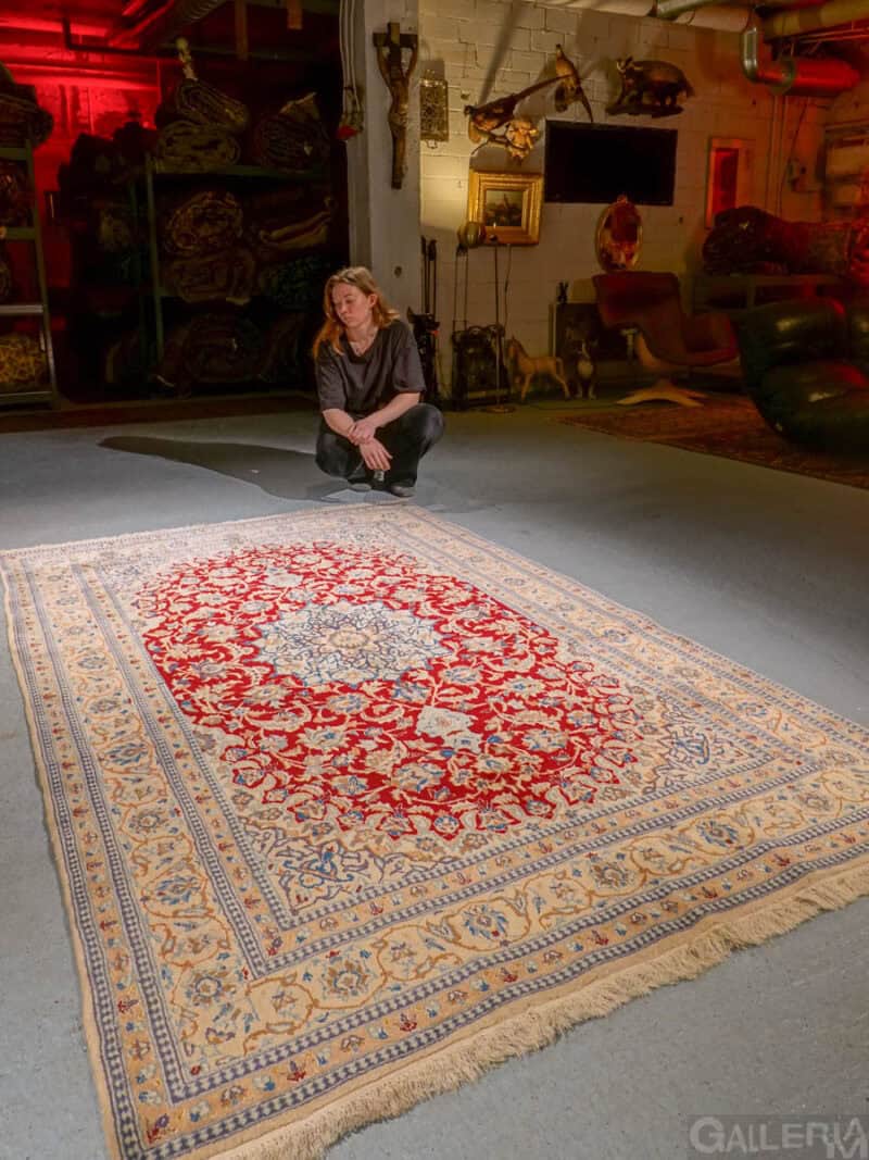 harvinainen vihreä 6la nain 1970 luvulta – 265 x 155 cm (kopio)
