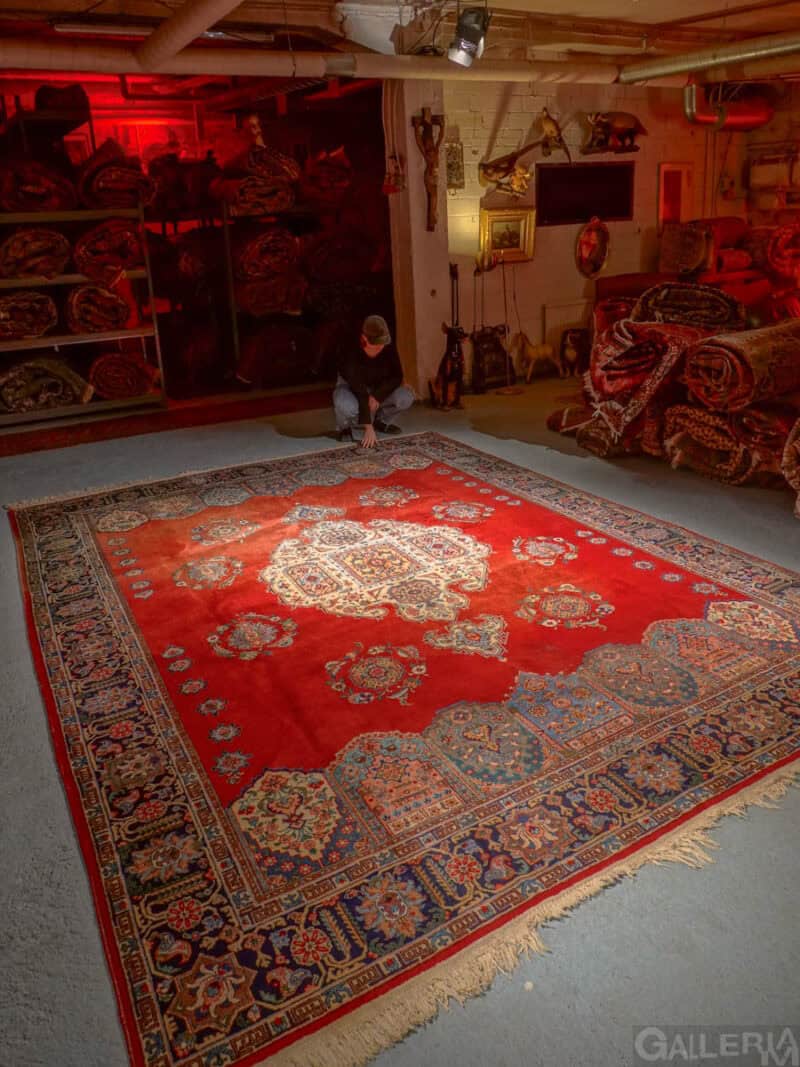 erikoislaatuisen kaunis palatsikokoinen tabriz signeerattu 395 x 295 cm