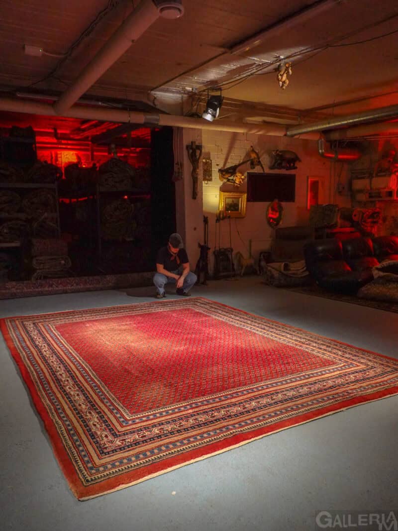klassisen punainen sarouk mir 350 x 265 cm