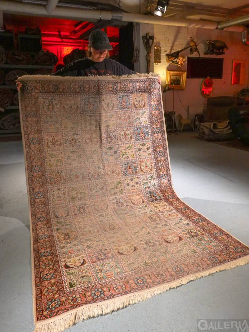 silkkimatto – lempeä puutarha kasmir 220 x 140 cm