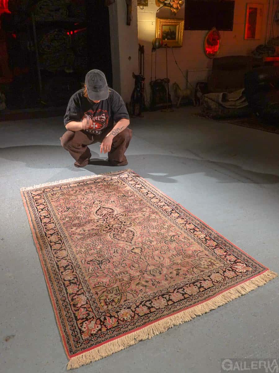 silkkimatto – vaaleanpunainen kasmir 140 x 95 cm