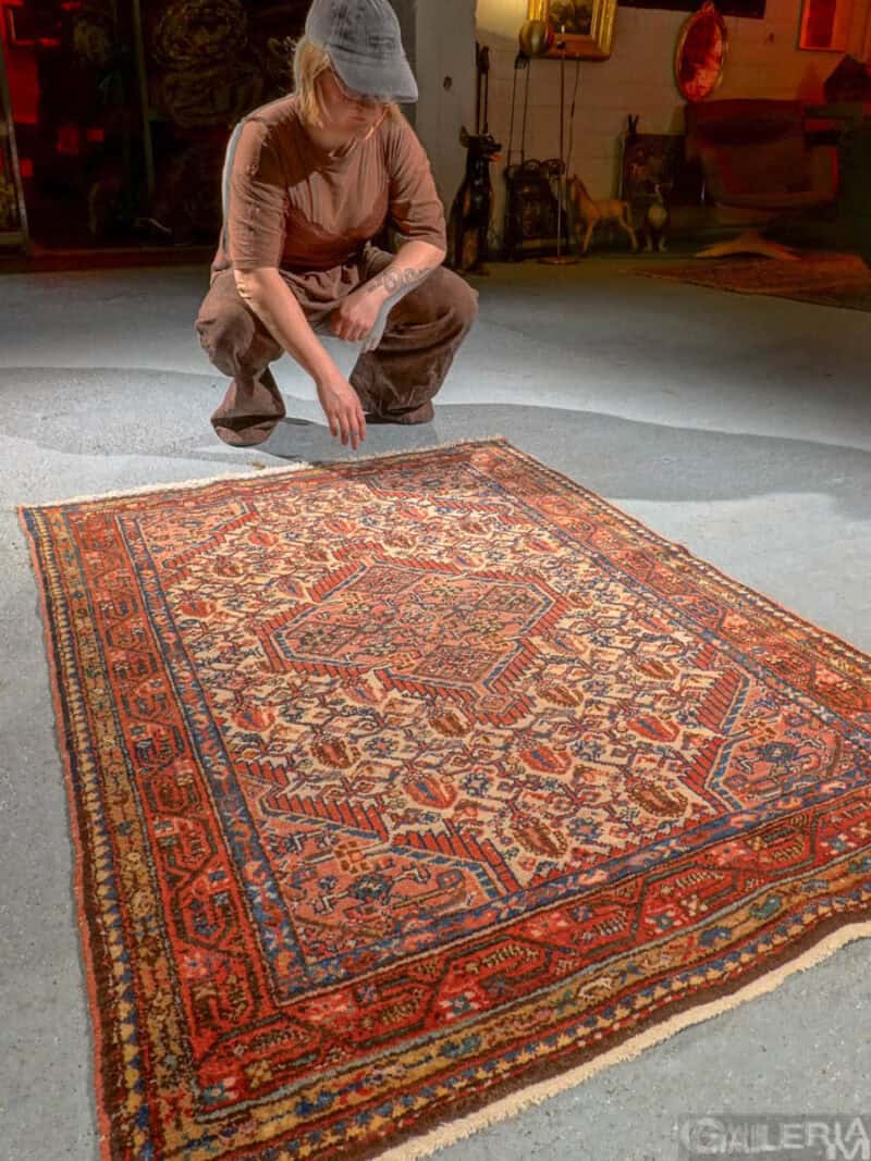 lämpimän sävykäs hamadan 134 x 102 cm