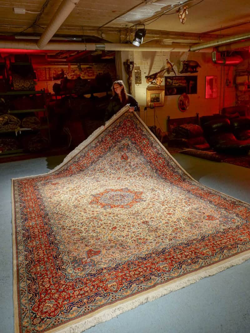 uskomattoman juhlava palatsikokoinen kashmar – 370 x 280 cm