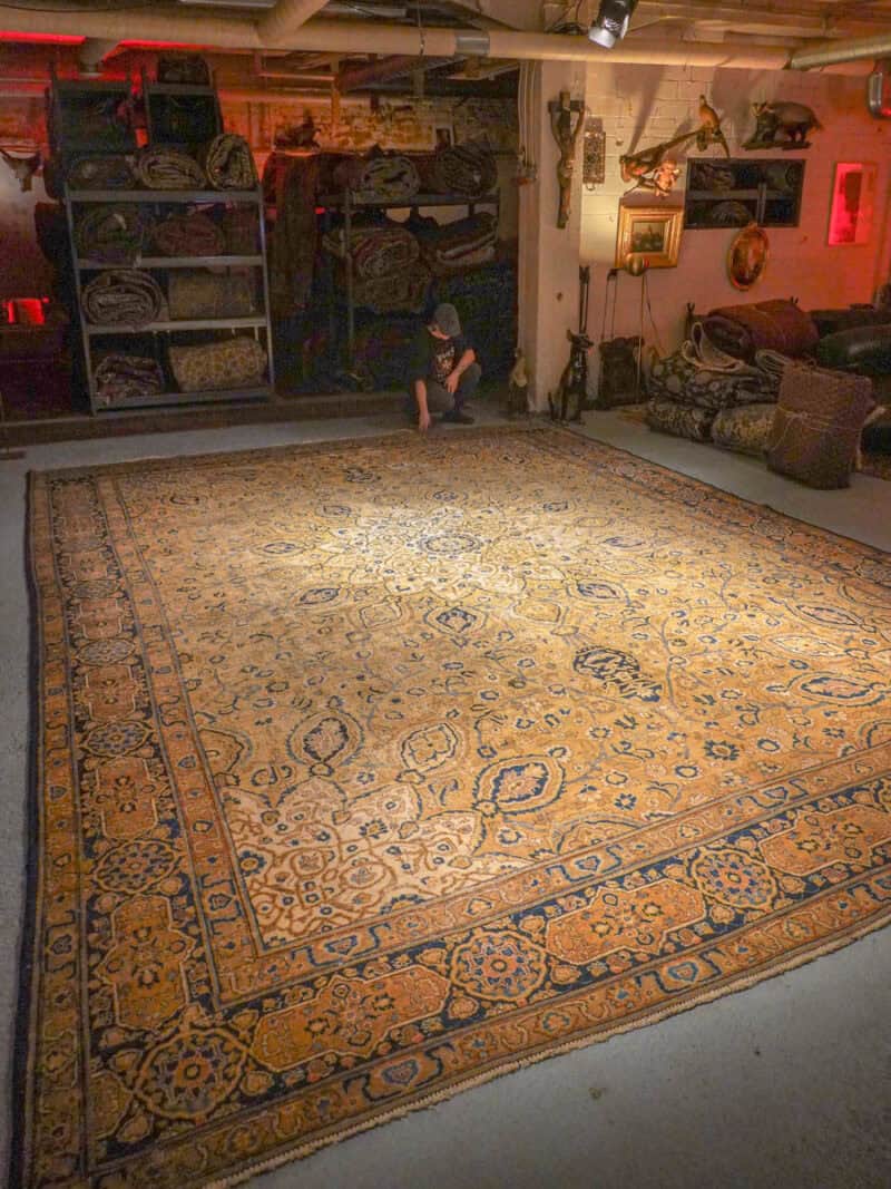 yli 100 vuotta vanha palatsikokoinen tabriz  510 x 375 cm