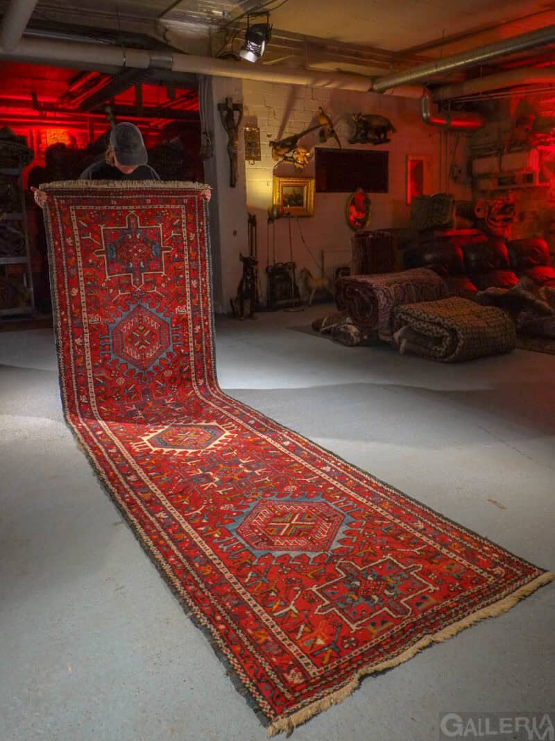 rauhallisen tyylikäs heriz käytävämatto – 280 x 105 cm (kopio)