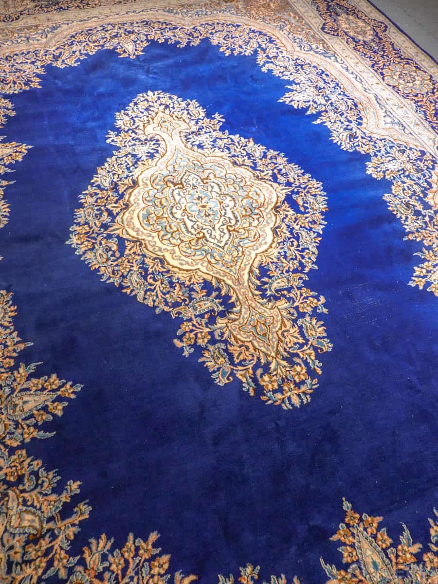 suuri säkenöivän sininen kirman 355 x 255 cm (kopio)