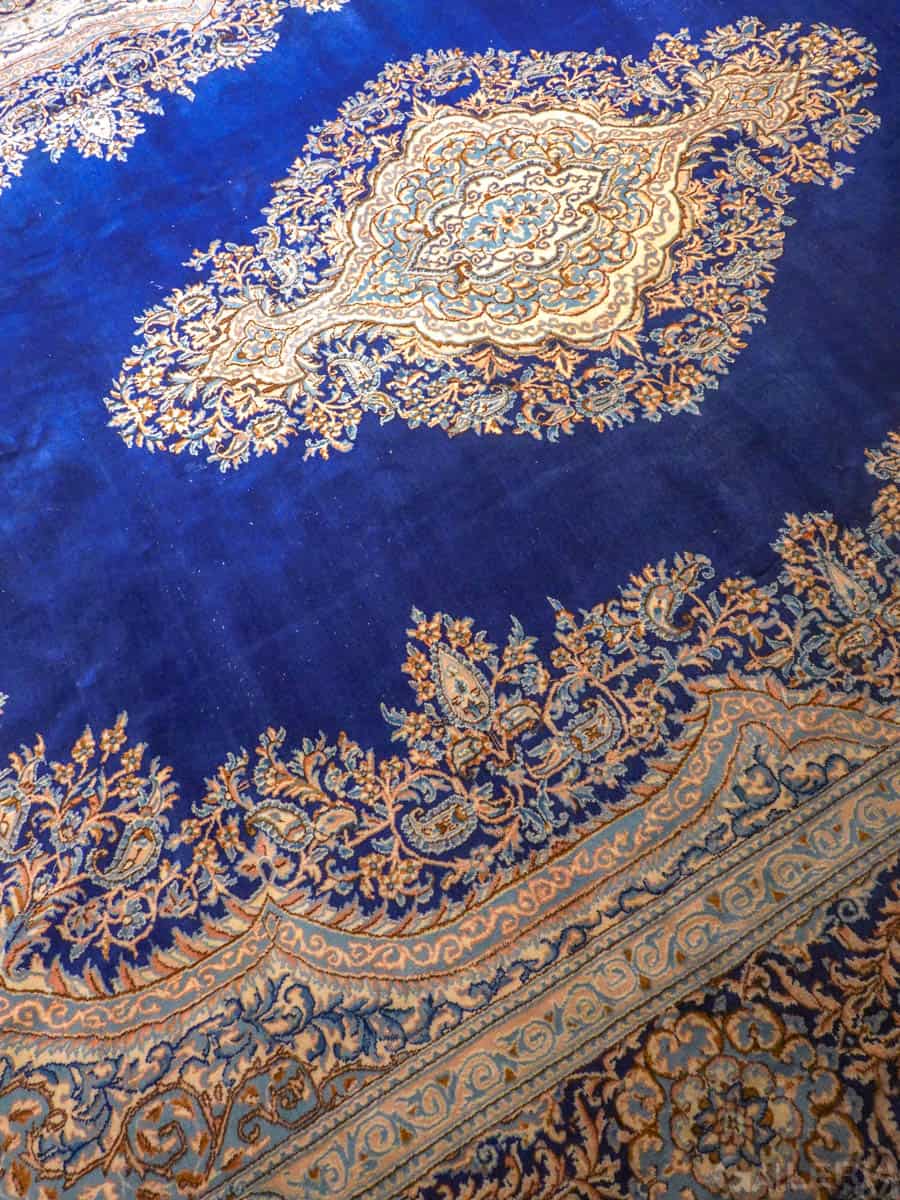 suuri säkenöivän sininen kirman 355 x 255 cm (kopio)