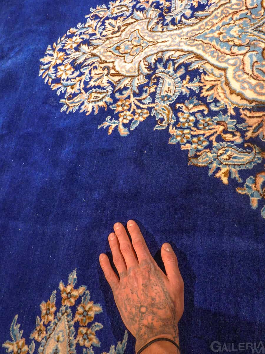 säkenöivän sininen palatsikokoinen kirman 400 x 295 cm